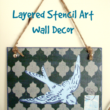 Put a bird on it wall art DIY