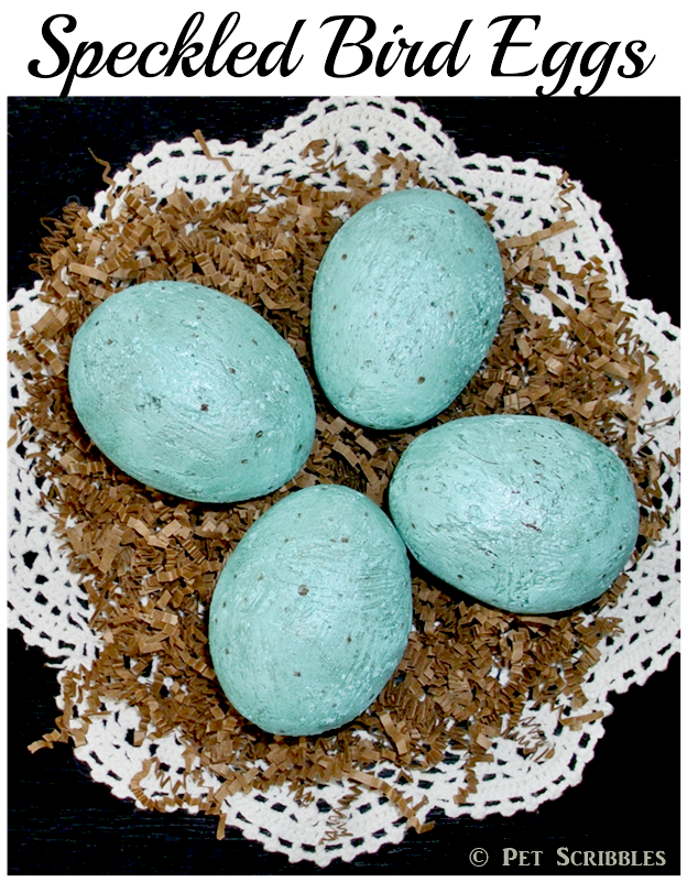 Speckled Bird Eggs Tutorial - an easy DIY that's perfect for Spring!
