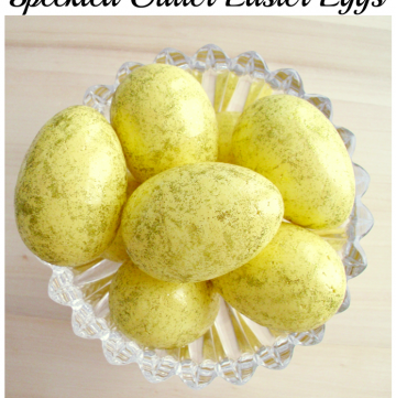 Speckled Glitter Easter Eggs