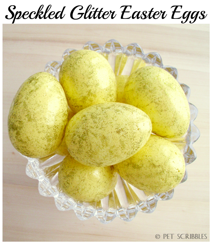 Speckled Glitter Easter Eggs