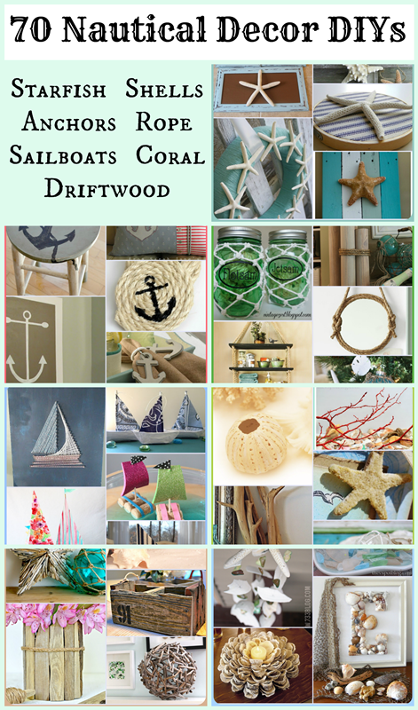 70 Nautical Decor DIYs - Garden Sanity by Pet Scribbles