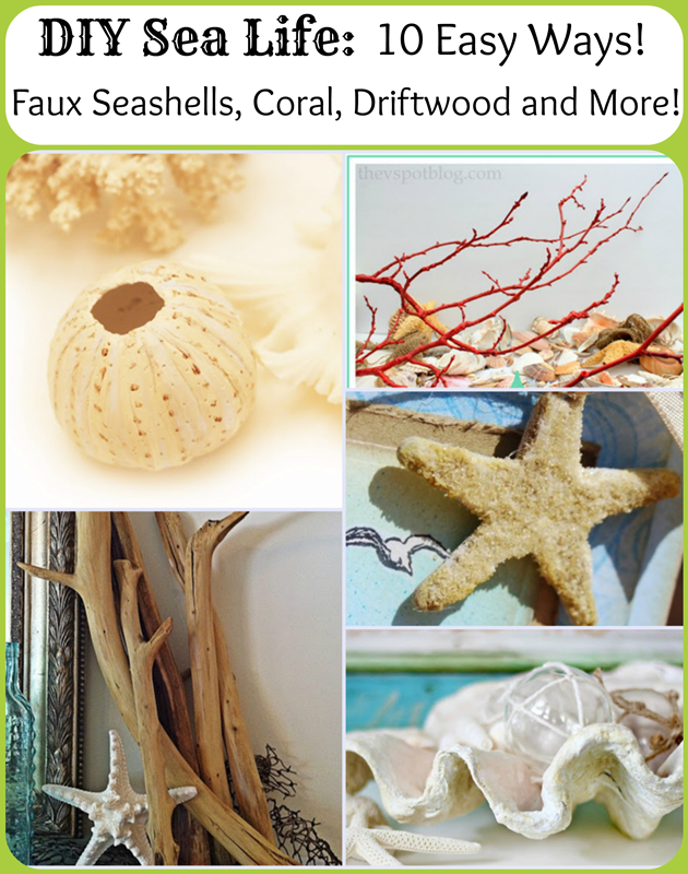 Diy Sea Life 10 Easy Ways To Make Faux Seashells Coral
