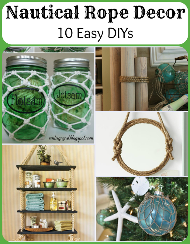 Nautical Rope Decor: 10 Easy DIYs