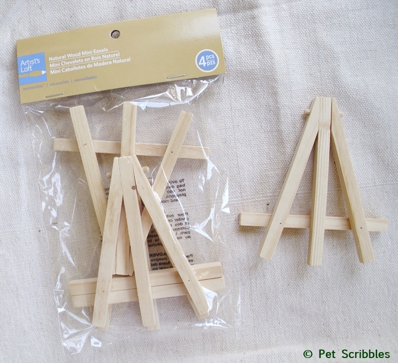Unfinished Wood Mini Easels for crafting