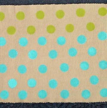 DIY Polka Dot Placemat