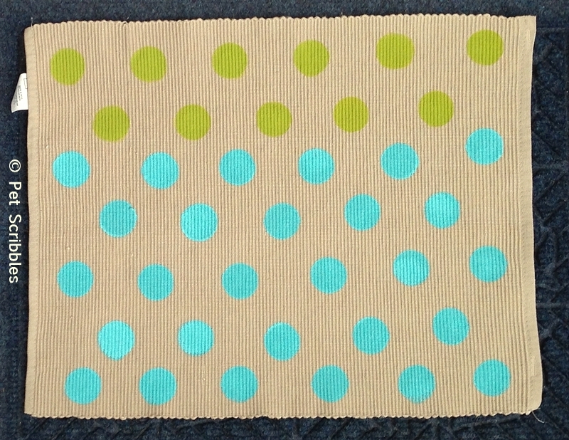 DIY Polka Dot Placemat