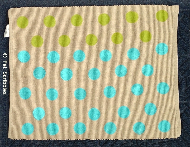 DIY Polka Dot Placemat