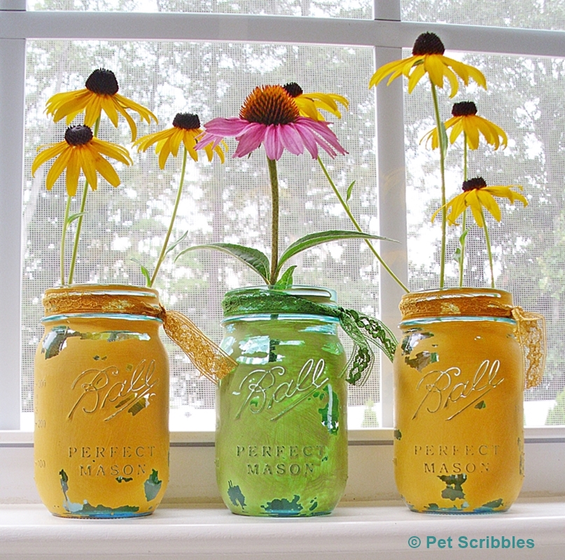 Perfectly Painted Mason Jars From The Inside Easy DIY Tutorial