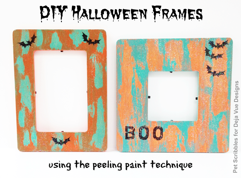 Halloween Craft: Painted Picture Frames