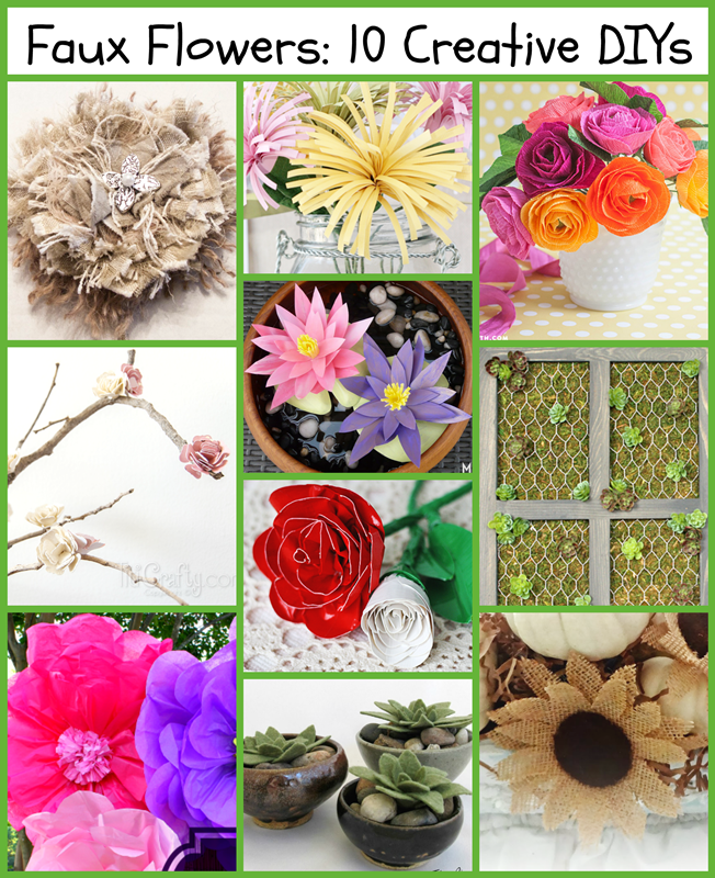 DIY Faux Flowers no green thumb required! Pet Scribbles