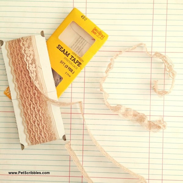shabby vintage lace seam binding