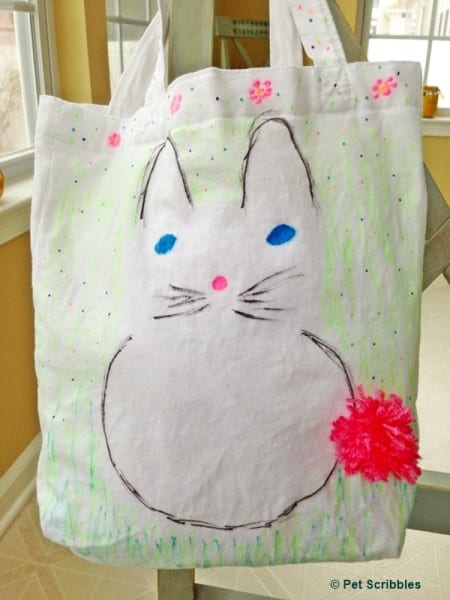 Bunny Tote Bag with ILTC Fabric Markers