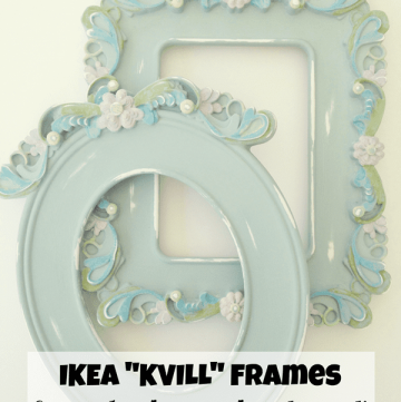 IKEA KVILL Frames: a makeover from plastic to painted wood