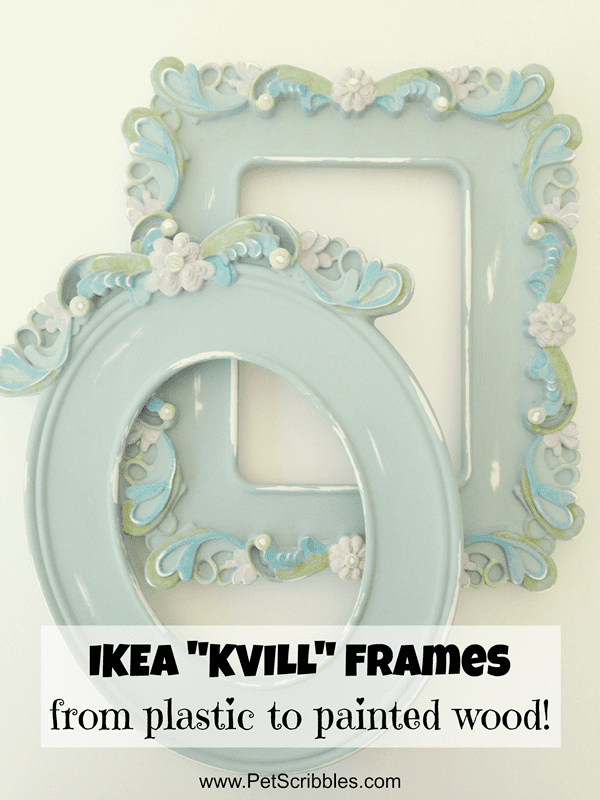 IKEA KVILL Frames: a makeover from plastic to painted wood