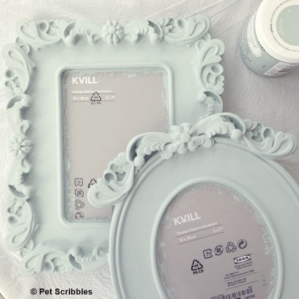 IKEA KVILL frames chalk painted