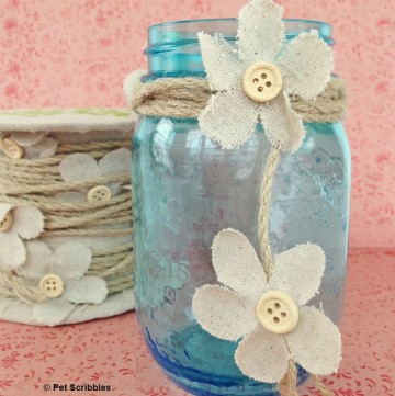 Spring Mason Jar Decor you can make in five minutes!