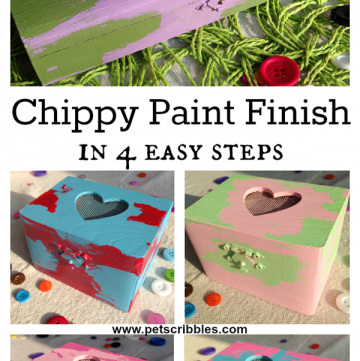 Chippy Paint Finish in 4 easy steps