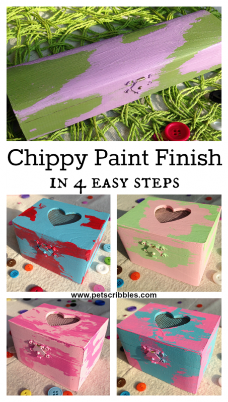 Chippy Paint Finish in 4 easy steps