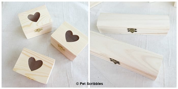 Darice Crafts unfinished wood boxes