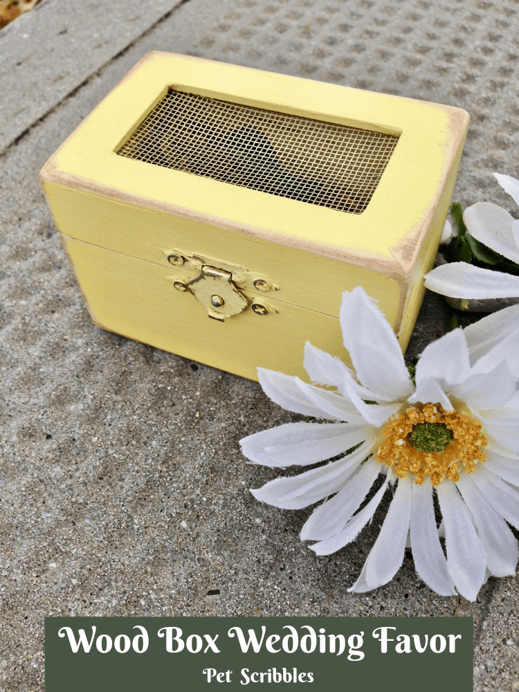 DIY Wedding: Wood Box Wedding Favor