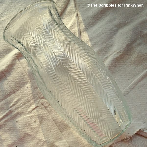 basic glass vase from florist