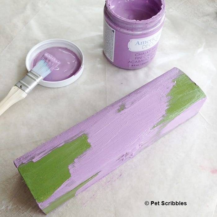 how to paint a chippy finish on wood