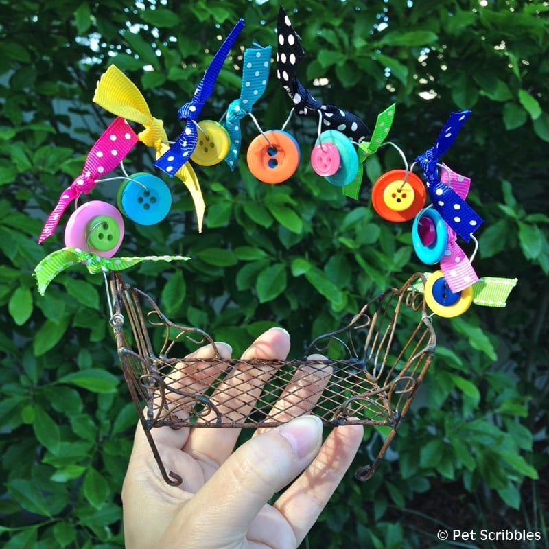 Festive Fairy Garden Chair