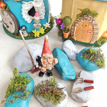 Painted Fairy Garden Rocks