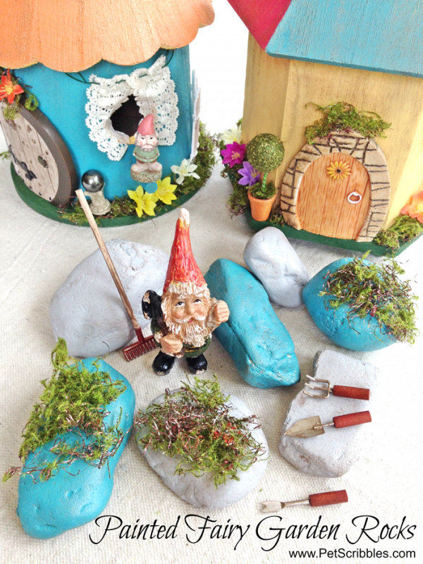 Painted Fairy Garden Rocks