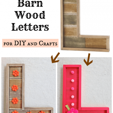 Pre-Made Barn Wood Letters for DIY and Crafts