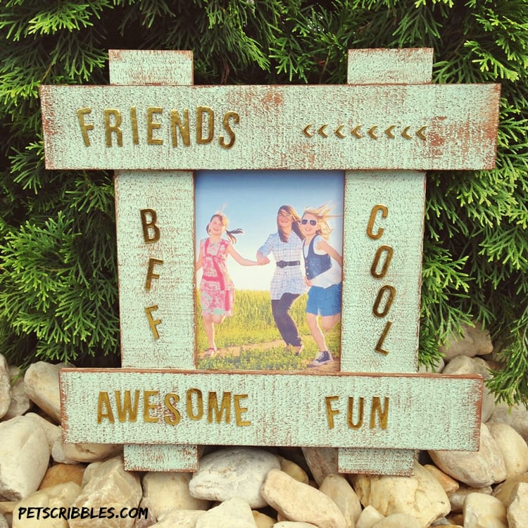painted hashtag picture frame