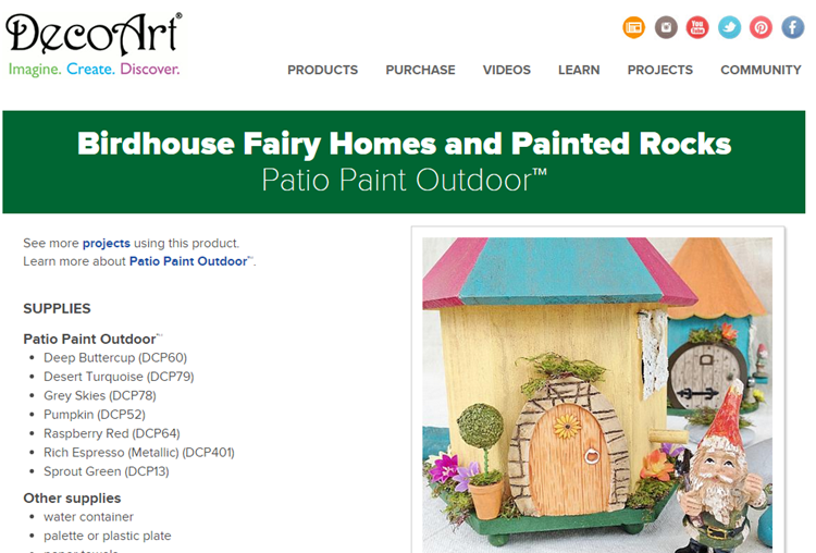 DecoArt birdhouse fairy homes