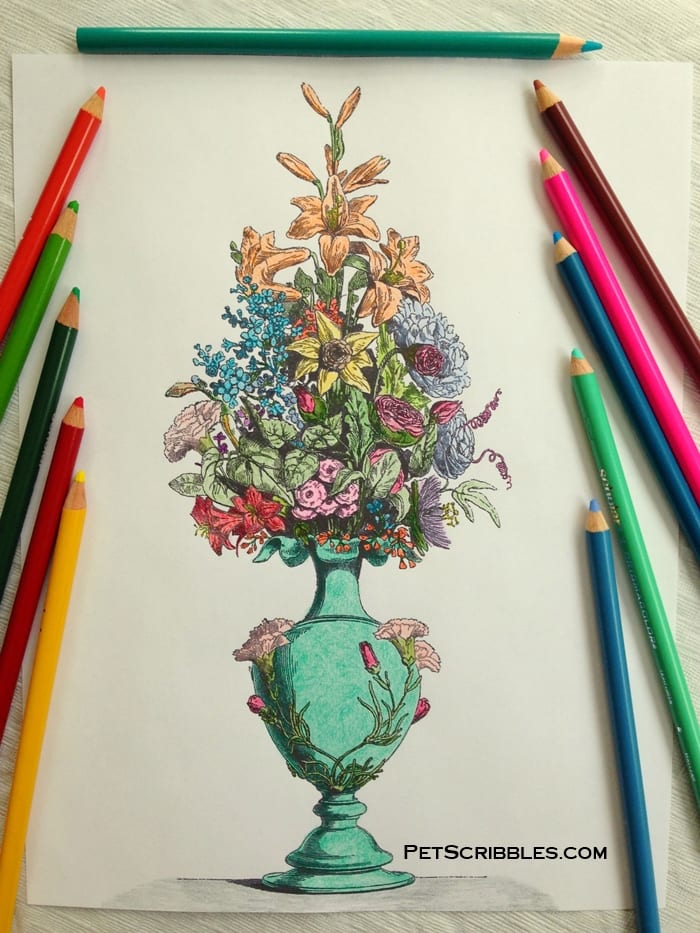 Free Adult Coloring Pages - Vintage