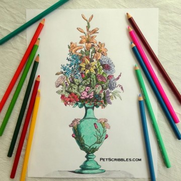 Vintage Adult Coloring Pages for free!