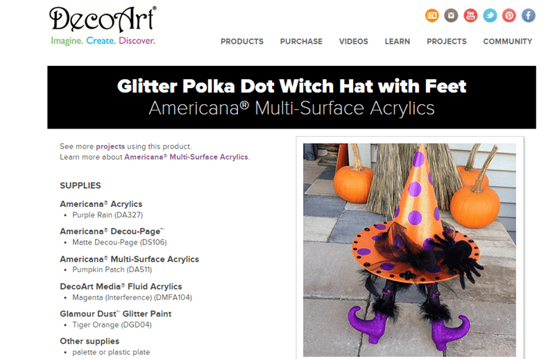 Glitter Polka Dot Witch Hat with Wicked Witch Legs