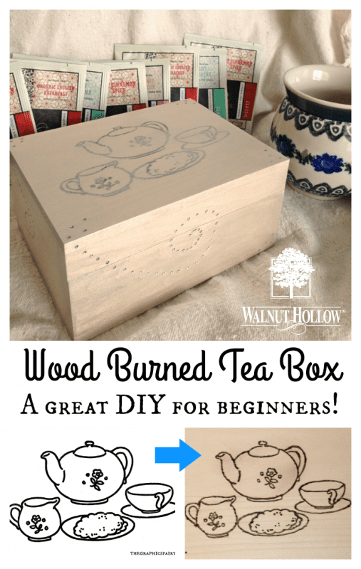 Wood Burned Tea Box Tutorial