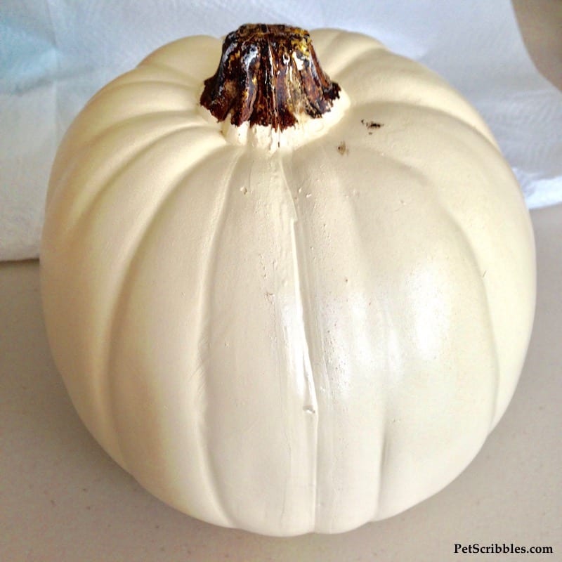 DIY Mercury Glass Pumpkin