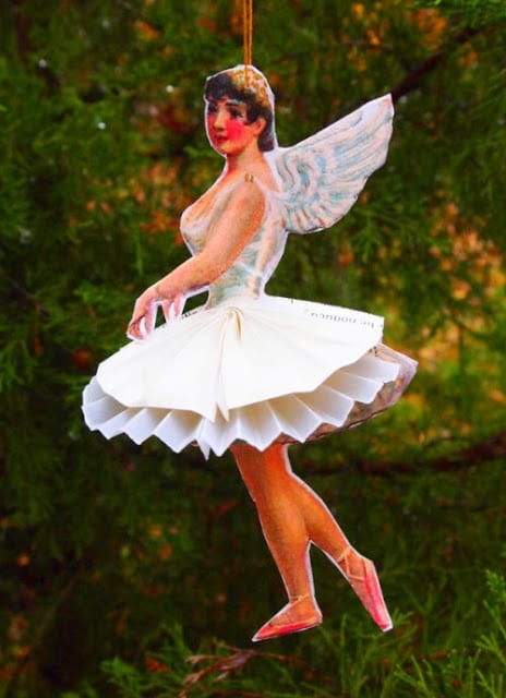 Paper Ballerina Ornament DIY by My Very Educated Mother
