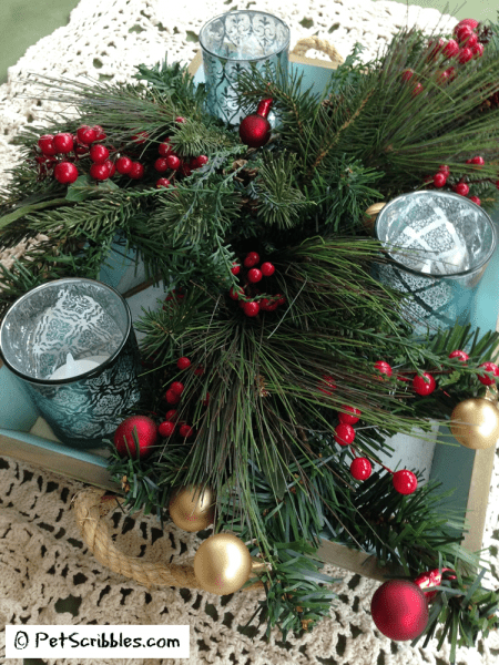 Christmas Tray Centerpiece