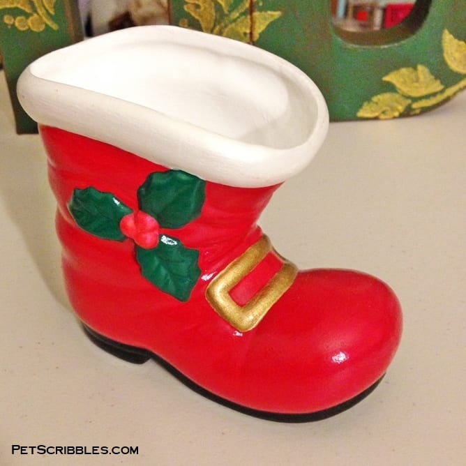 red Christmas boot