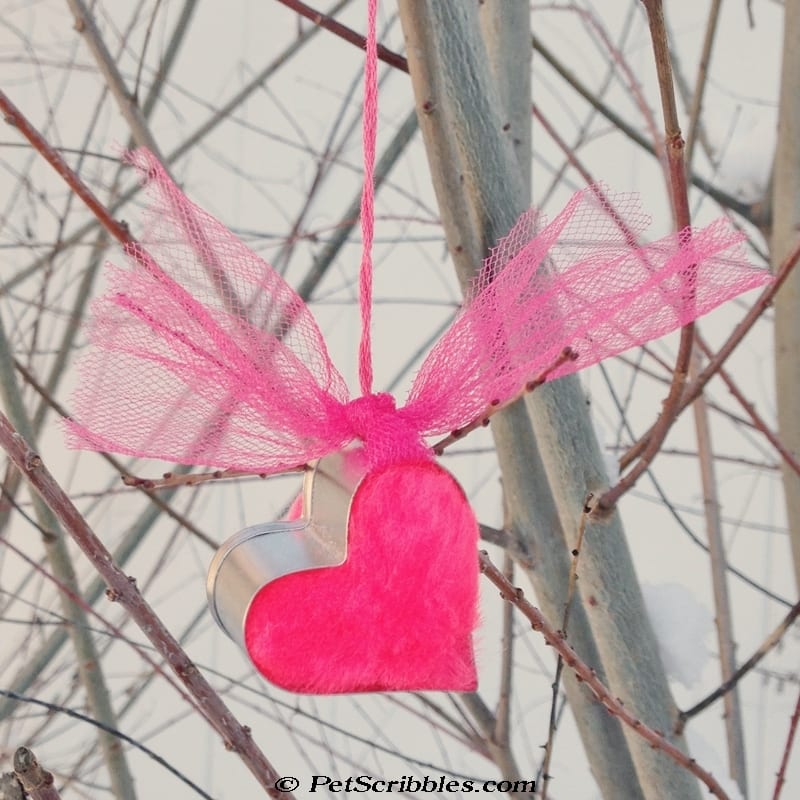 tiny heart cookie cutter ornament