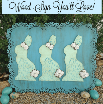 How to Make an Easter Bunny Wood Sign You'll Love