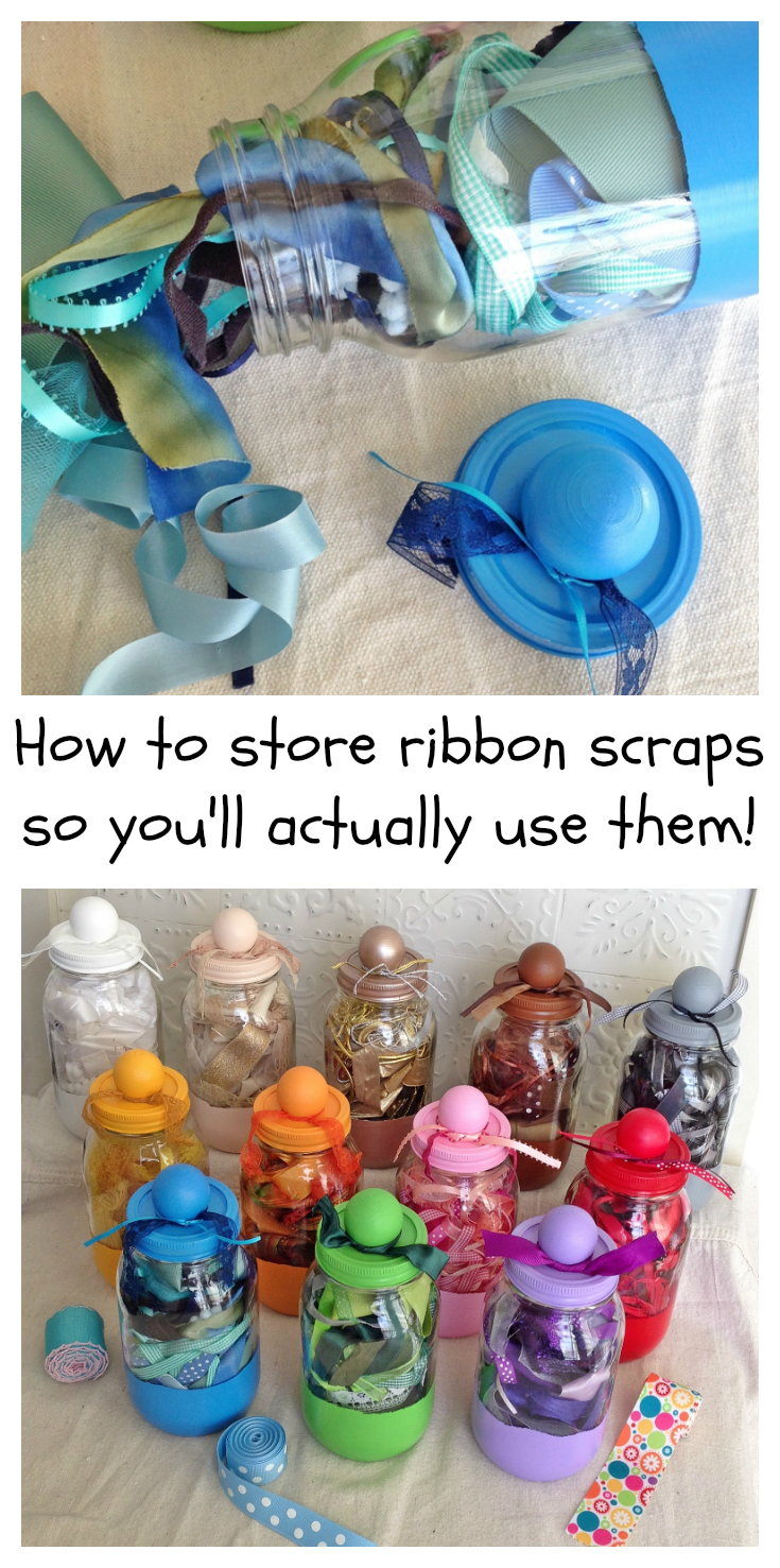 How To Store Ribbon Scraps