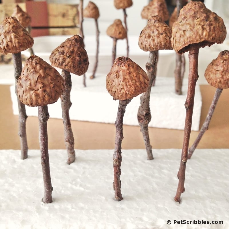 make fairy garden mushrooms