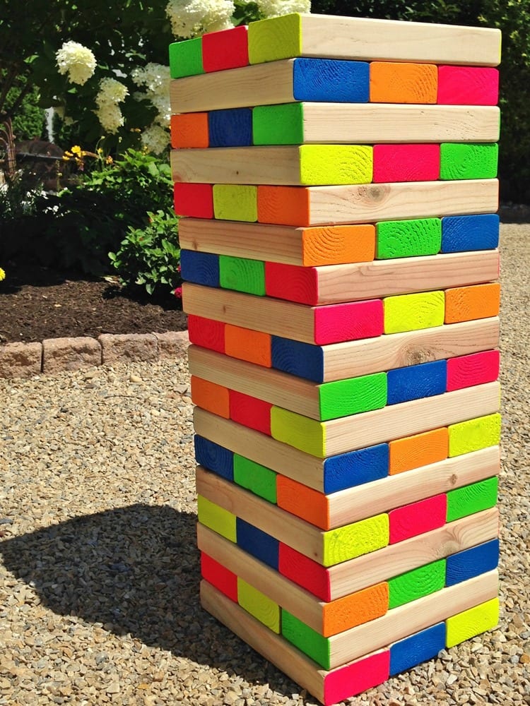 DIY Giant Outdoor Jenga Game