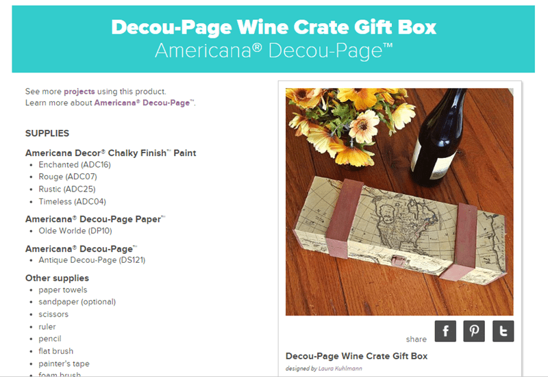 Father's Day Gift: How to Make a Decoupaged Wine Gift Box