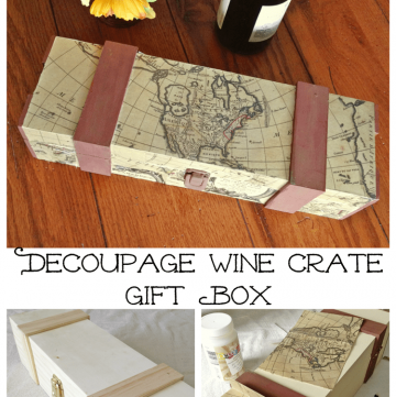 Father's Day Gift: How to Make a Decoupaged Wine Gift Box