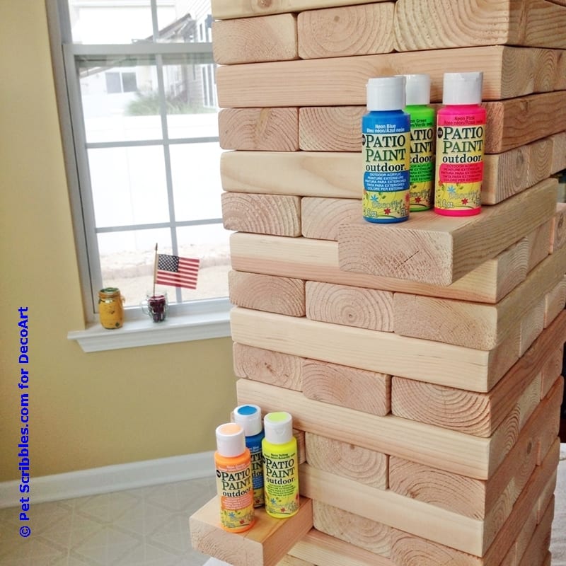 DIY Giant Outdoor Jenga Game