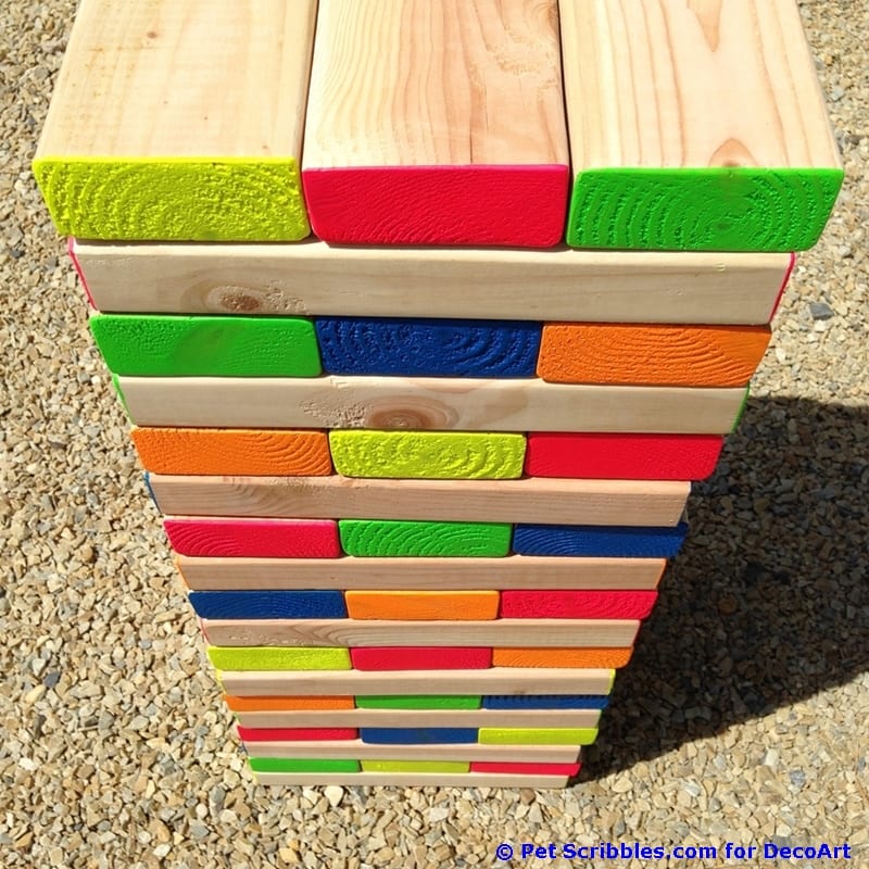 DIY Giant Outdoor Jenga Game