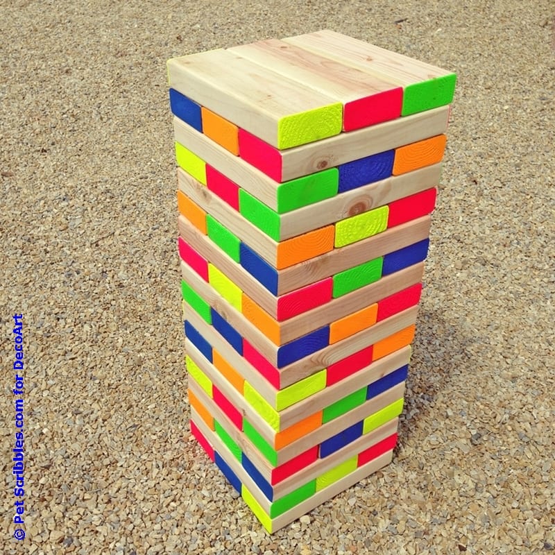 DIY Giant Outdoor Jenga Game